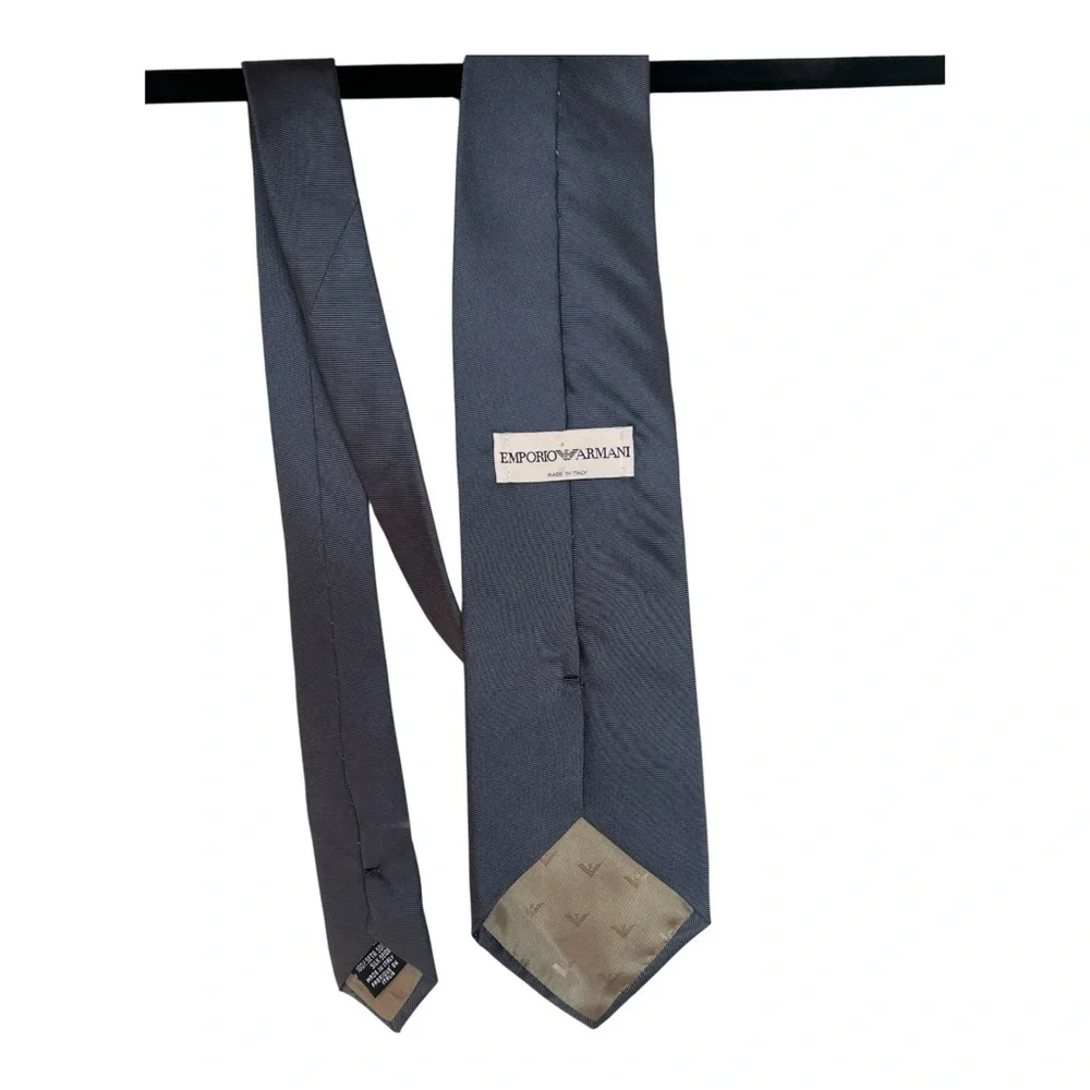 Emporio Armani Authentic Classic Gray Neck Tie 100% Silk